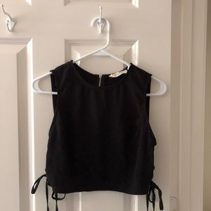 Black crop top